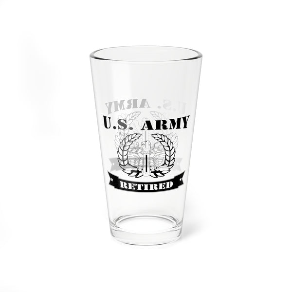 Army Chief Warrant Officer 5 (CW5) Retied Eagle Rising Ribbon Pint Glass, 16oz