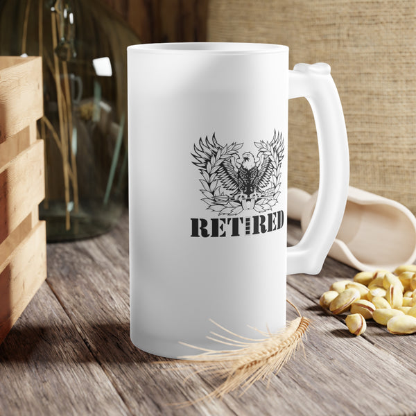 Army Chief Warrant Officer 4 (CW4) Eagle Rising (New Design) Retired Frosted Beer Mug