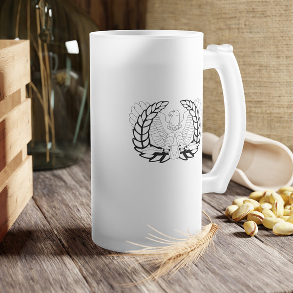 Army Warrant Officer Eagle Rising Frosted Beer Mug