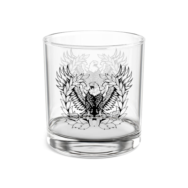 Army Warrant Officer Eagle Rising (New Design) Whiskey Glass, 10oz